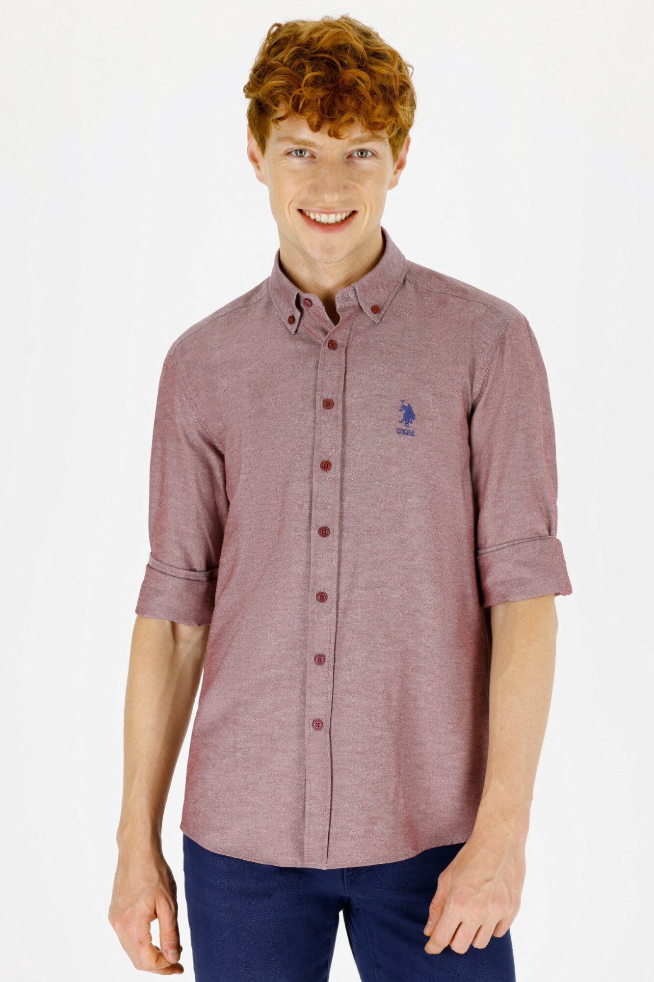 Camasa Barbat,U.S Polo Assn.,1271158, Bordo