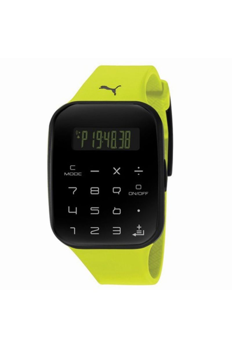 Ceas barbatesc Puma, PU910531003, Negru/Galben