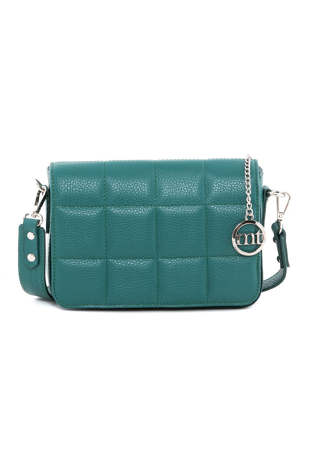 Mia Tomazzi, Geanta crossbody de piele Viterbo, Verde persan