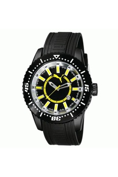 Ceas barbatesc Puma, PU102121003, Negru/Galben Ceas barbatesc Puma, PU102121003, Negru/Galben
