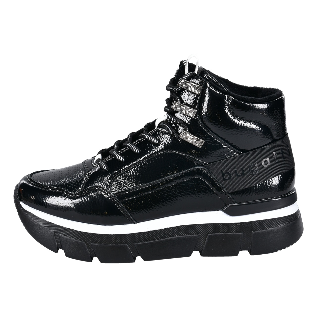 Ghete pentru femei, bugatti, 431A44305700, Piele ecologica, Negru