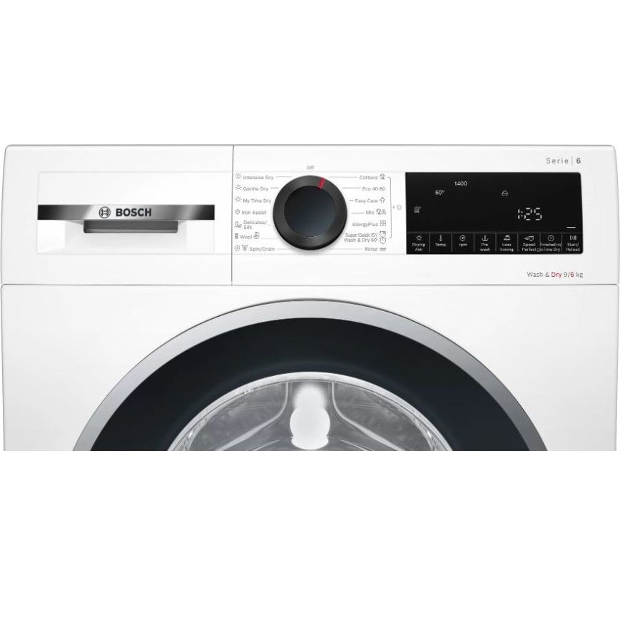 Masina de spalat cu uscator Bosch WNA14400EU, 9/6kg, 1400rpm, Alb