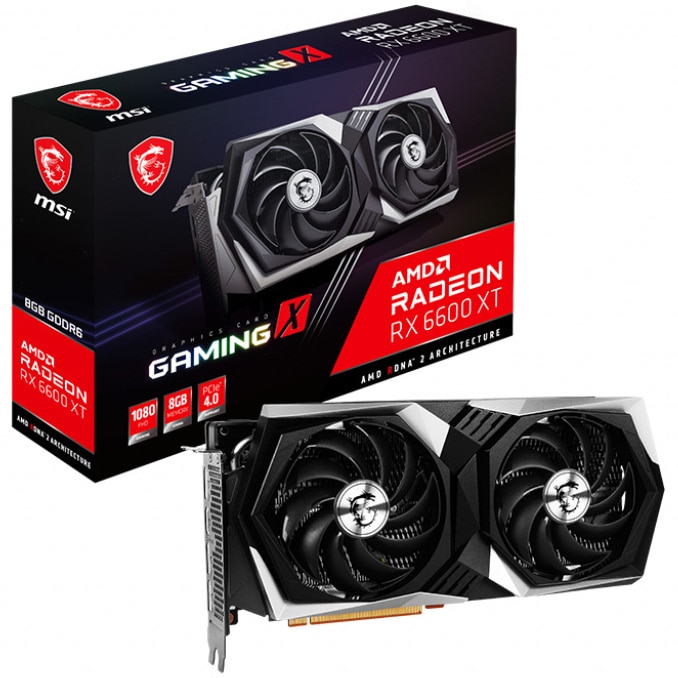 Placa video MSI Radeon™ RX 6600 XT GAMING X, 8GB GDDR6, 128-bit