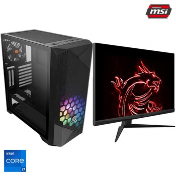 Sistem Desktop PC Gaming Serioux Powered by MSI cu procesor Intel® Core™ i7-11700F pana la 4.90GHz, 16GB DDR4, 1TB SSD M.2 PCIe, GeForce® RTX 3070 8GB GDDR6, Windows 10 Home, Monitor MSI G273QF 27 Sistem Desktop PC Gaming Serioux Powered by MSI cu procesor Intel® Core™ i7-11700F pana la 4.90GHz, 16GB DDR4, 1TB SSD M.2 PCIe, GeForce® RTX 3070 8GB GDDR6, Windows 10 Home, Monitor MSI G273QF 27