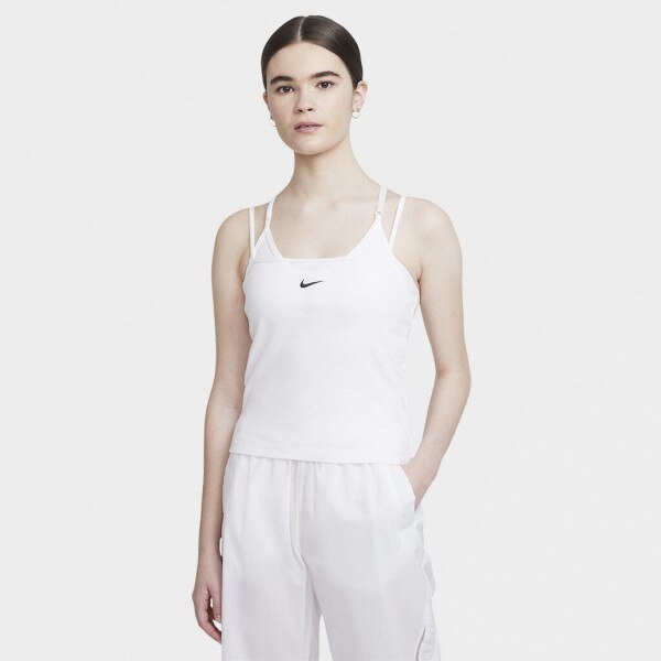 Maiou Nike w nsw essntl tops tank cami CZ9294-113, Femei, L INTL, Alb