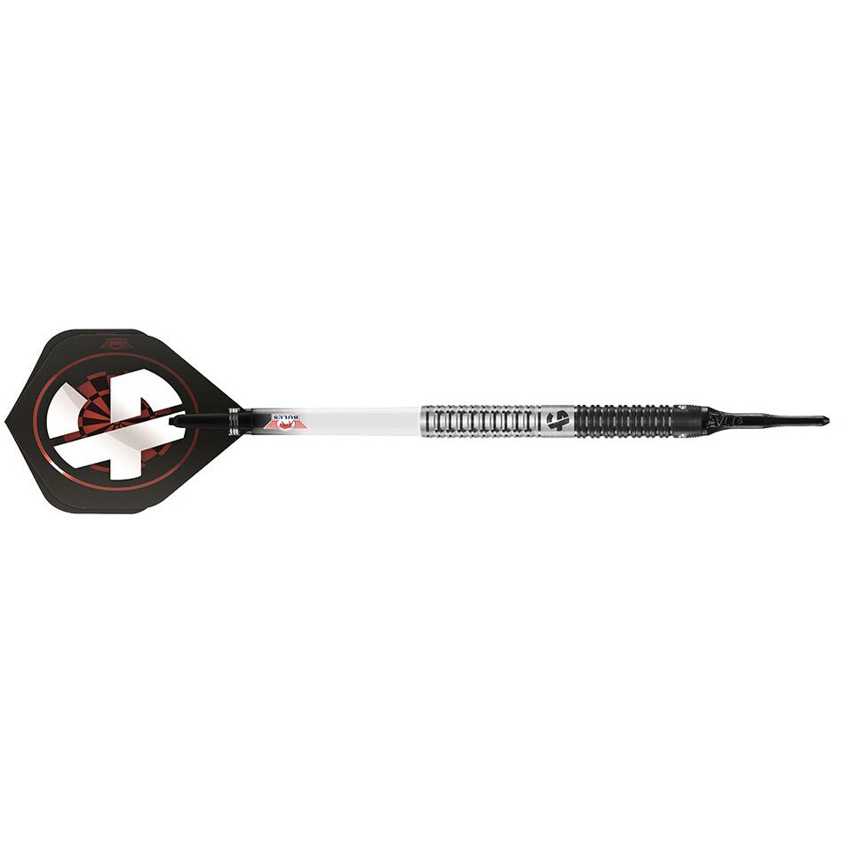 Sageti Darts Bulls, Adam Gawlas, Tungsten 90 %,18 g, Alb/Negru