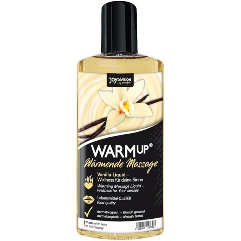 Lubrifiant WarmUp pentru masaj, cu efect de incalzire si aroma de vanilie, 150 ml