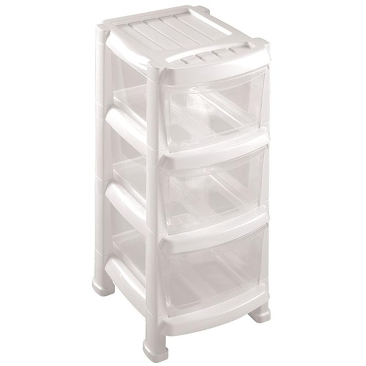 Heidrun Professional 3 fiókos görgős tároló FEHÉR