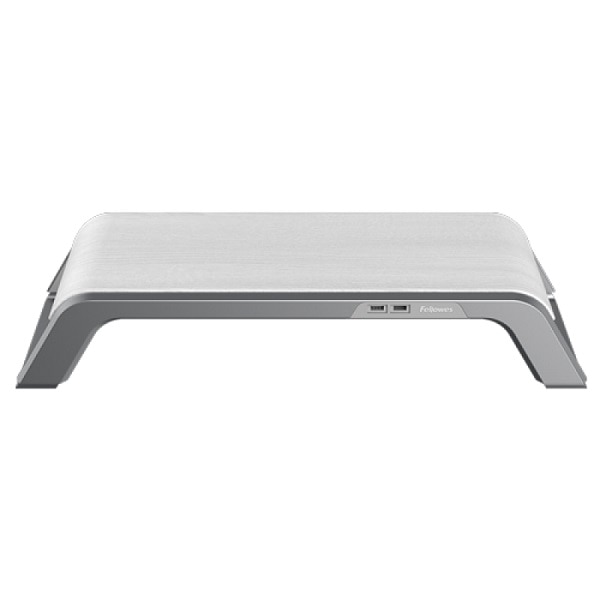 Suport pentru monitor Fellowes Hana ergonomic, premium, Alb