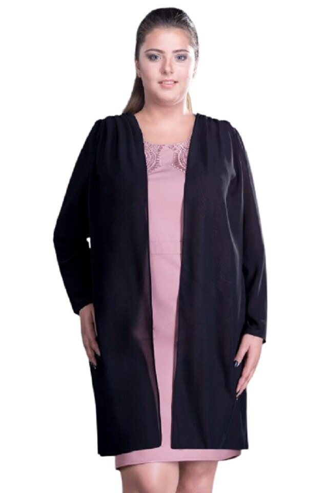 Bolerou dama voal, Perdonna, Negru, 44 EU