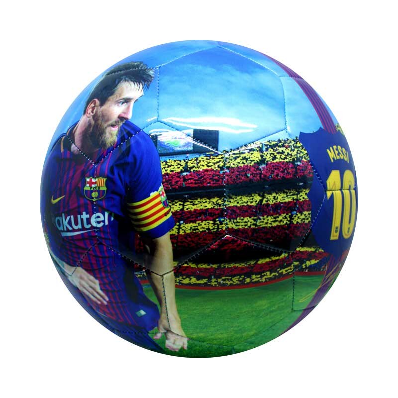Minge de fotbal, Spartan, imprimeu Lionel Messi, marimea 5, PVC