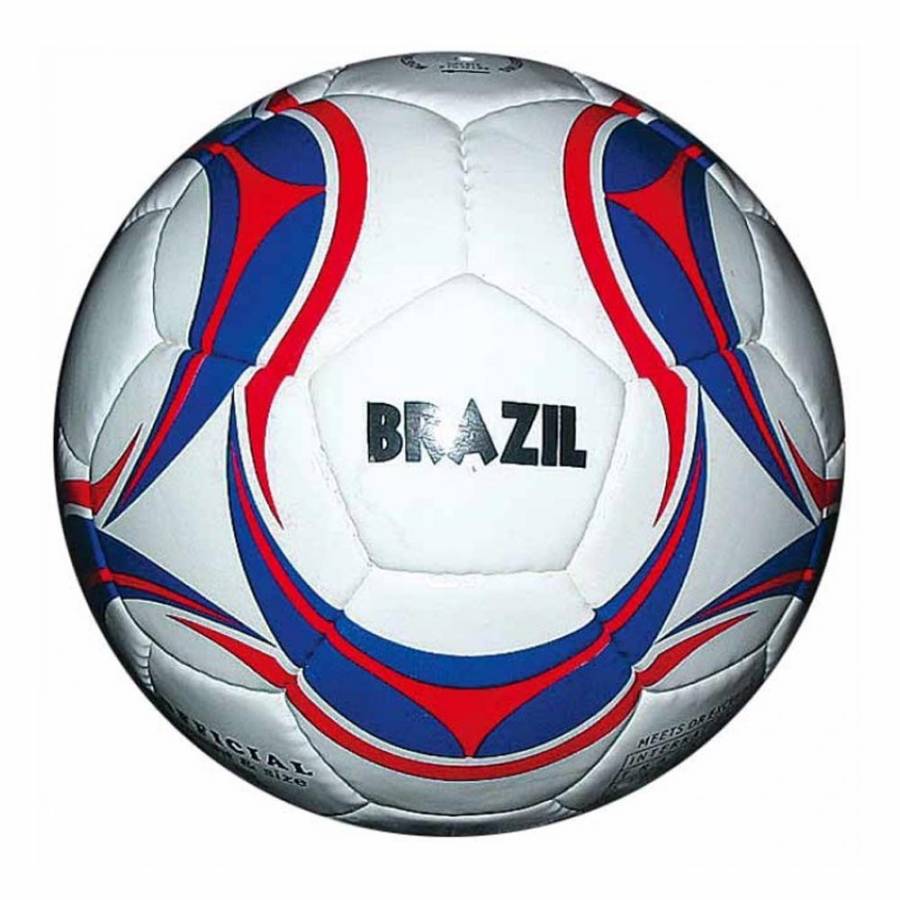 Minge de fotbal, SPARTAN, Brazil, marimea 5, cusuta manual, 32 panouri, pentru toate conditiile meteorologice