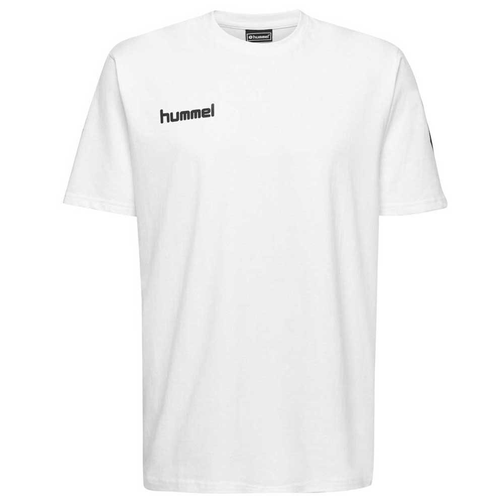 Tricou sport Hummel Go Kids Cotton S/S, Alb/Negru