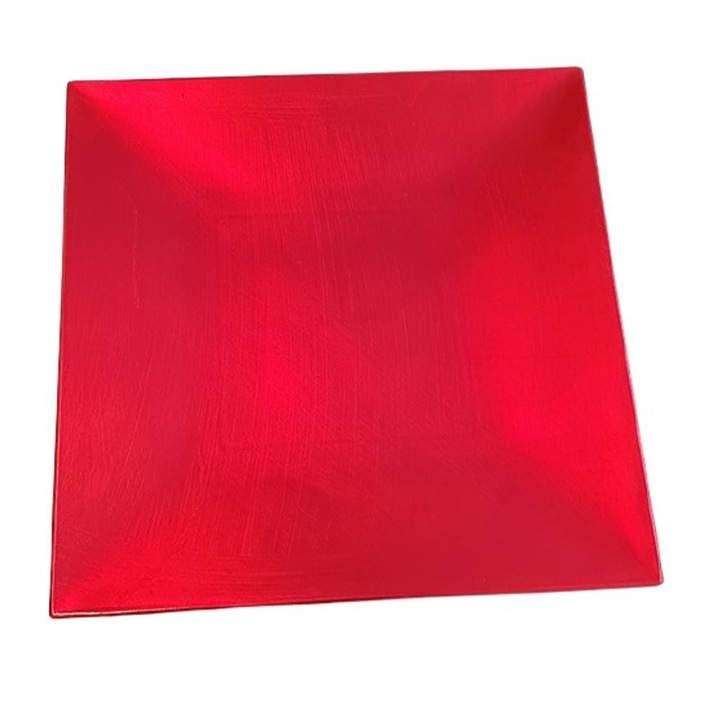 Dekor tálaló tálca Piros 30cm