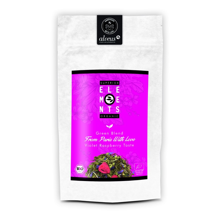 Zöld tea, növények és gyümölcsök Párizsból Szeretettel, elsőrendű hozzávalók 100g-os zacskó
