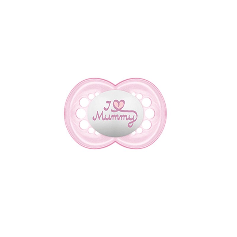 Suzeta ortodontica din silicon MAM Love & Affection 639296RZ, Roz 6+ luni