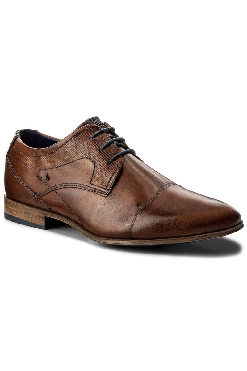 Pantofi barbati, Bugatti, Mattia Cognac, Piele naturala, Maro