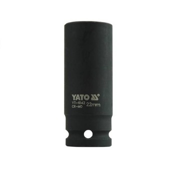 Cheie tubulara hexagonala de impact adanca 1/2” 22mm, Yato YT-1042 Cheie tubulara hexagonala de impact adanca 1/2” 22mm, Yato YT-1042