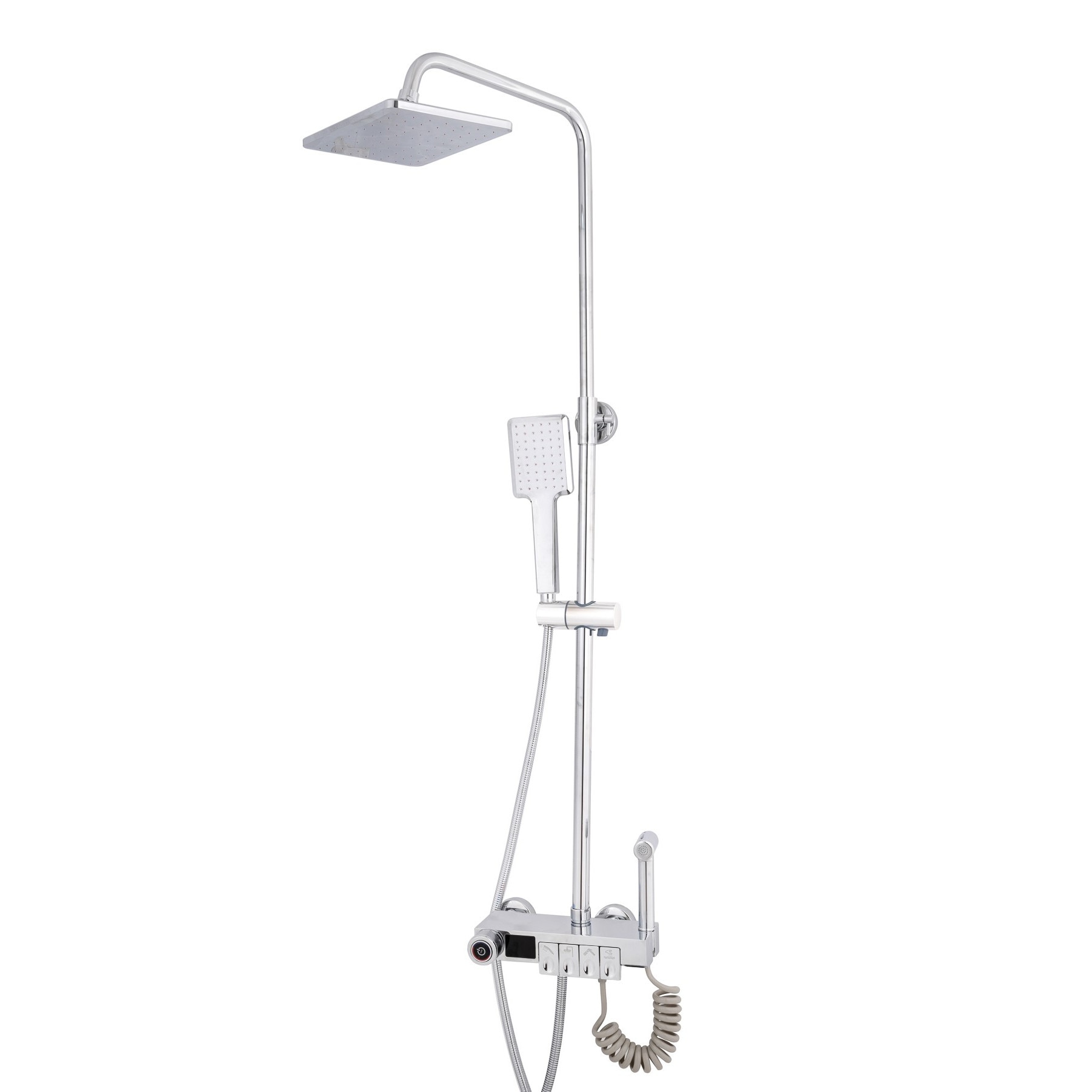 Душ колона TRENDY'S, с четири функции с LCD дисплей за температурата на ...