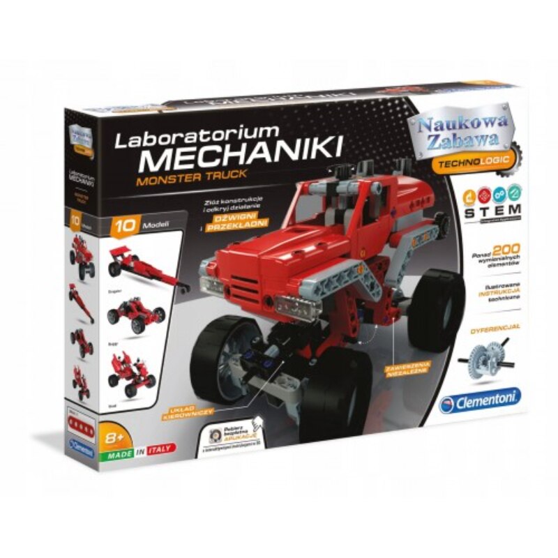 Set educativ: Laboratorul de mecanica In the Monster Truck, Clementoni, 8 ani+