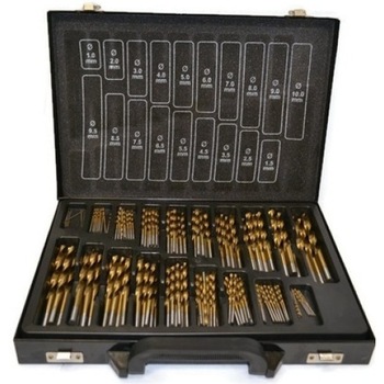 Trusa burghie pentru metal 170 piese 1 - 10 mm Black Trusa burghie pentru metal 170 piese 1 - 10 mm Black