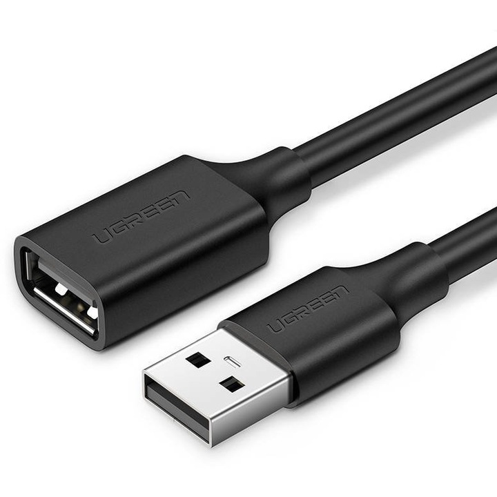 Адаптер Ugreen US103, USB 2.0 Extension кабел, 5m, черен