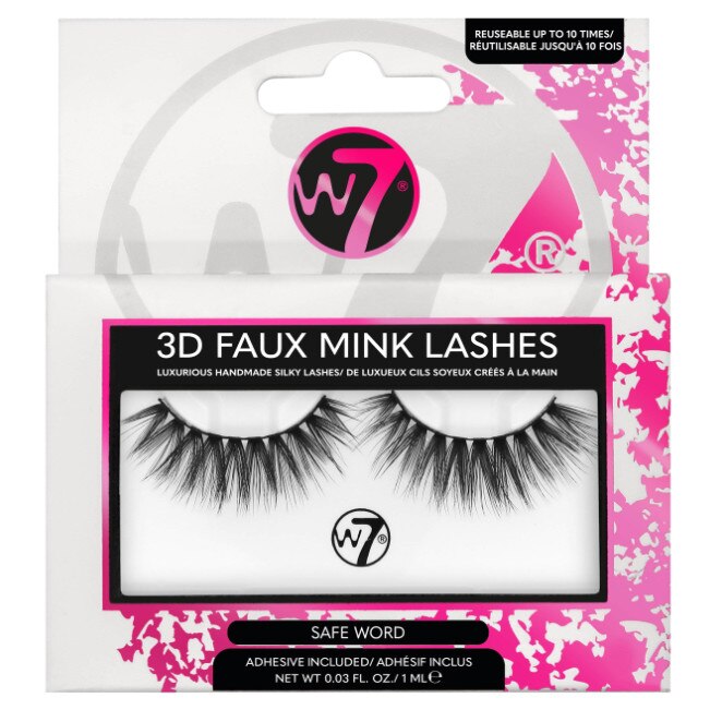 Gene false W7 3D Faux Mink Lashes Safe Word