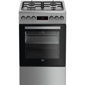 Aragaz mixt Beko FSE52330DXDS, 60 l, Aprindere la buton, 6 functii, Inox Aragaz mixt Beko FSE52330DXDS, 60 l, Aprindere la buton, 6 functii, Inox