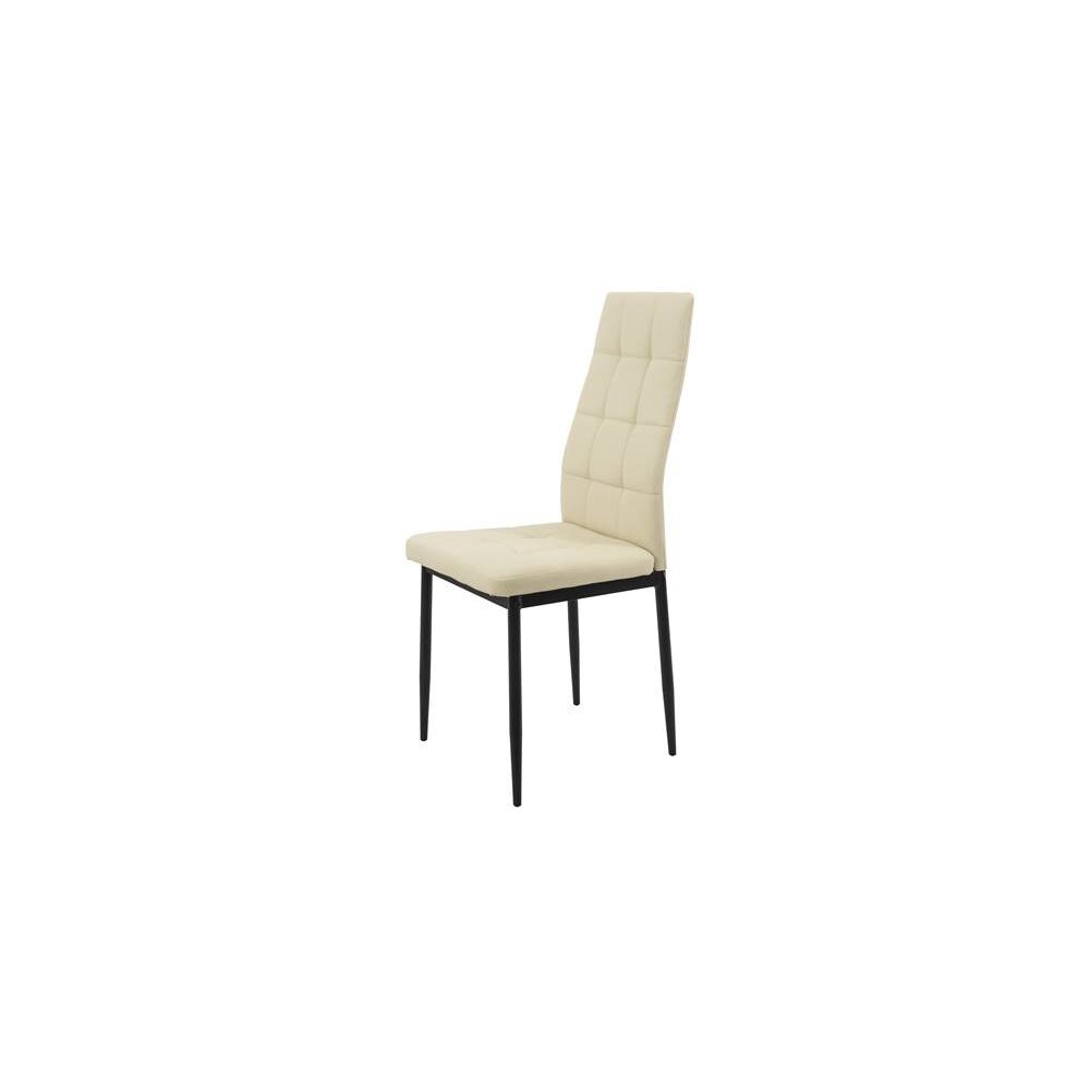 Scaun bucatarie S-119 crem piele ecologica