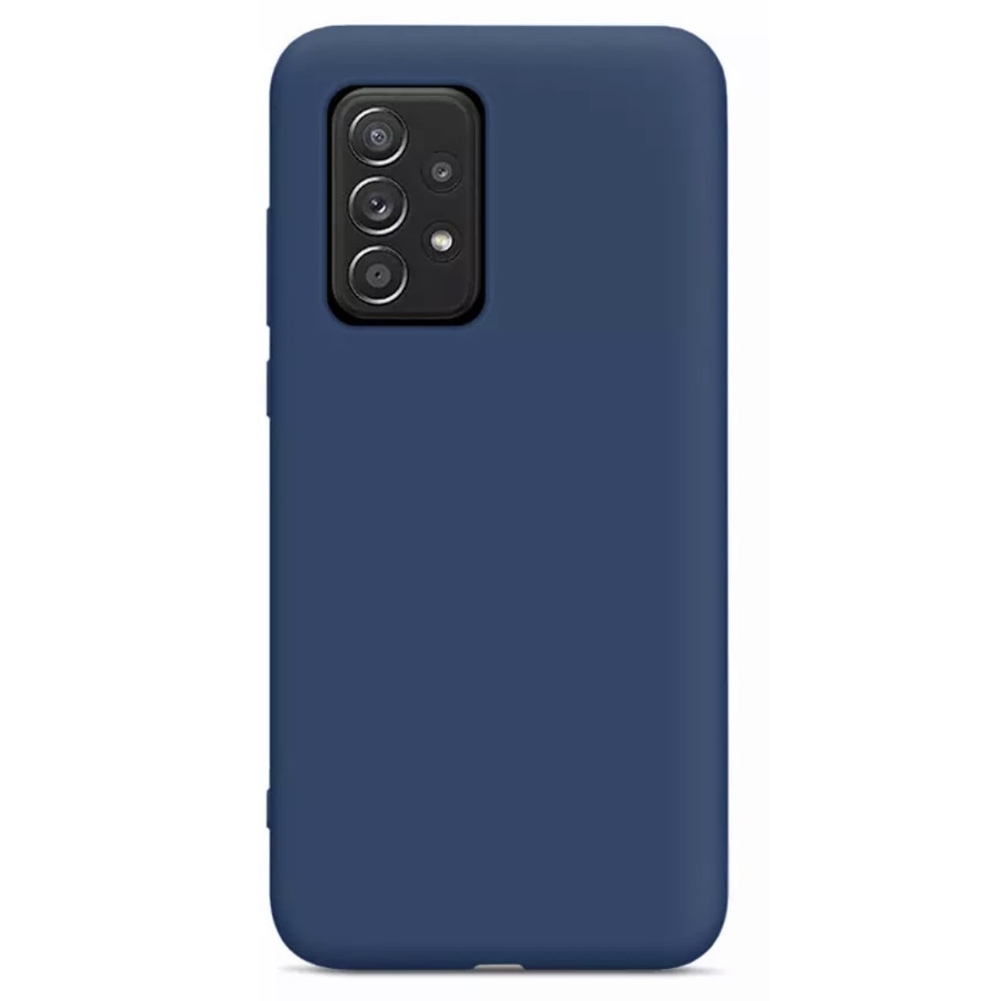 Husa din silicon ultra-slim MATA cu microfibra pe interior, compatibila cu Samsung Galaxy A52 4G / A52 5G / A52s 5G , Albastra