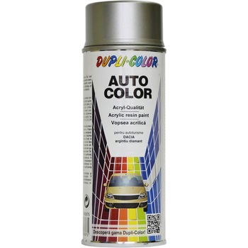 Vopsea auto Dacia Dupli-Color, metalizat, argintiu diamant, 350 ml Vopsea auto Dacia Dupli-Color, metalizat, argintiu diamant, 350 ml