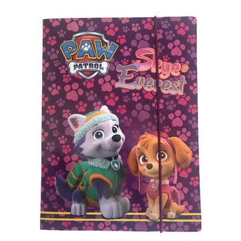 Dosar carton cu elastic Paw Patrol 25x34 cm Mov Dosar carton cu elastic Paw Patrol 25x34 cm Mov