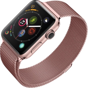 Curea metalica ZAFIT™ Milanese Loop, Compatibila cu Apple Watch 1/2/3/4/5/6, 40 mm, Rose Gold Curea metalica ZAFIT™ Milanese Loop, Compatibila cu Apple Watch 1/2/3/4/5/6, 40 mm, Rose Gold