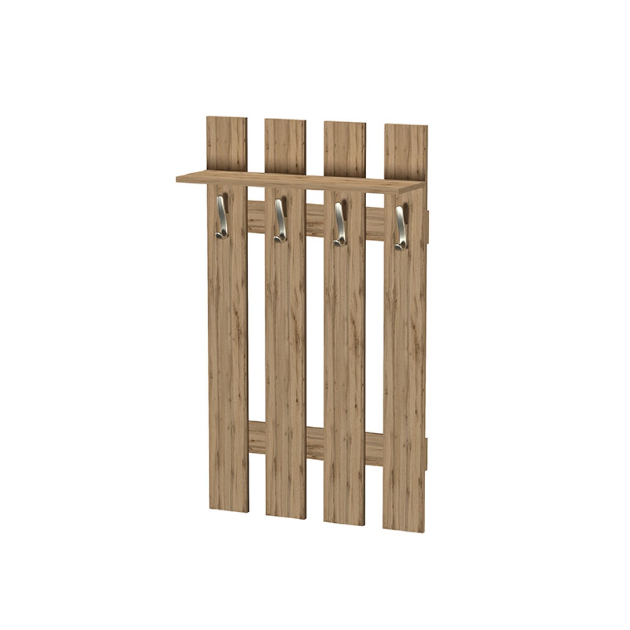 Cuier Tisa, 70x23x120cm, stejar taho