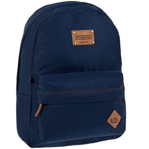 Ghiozdan rucsac Starpak cu 2 compartimente, indigo, 35x9x30cm