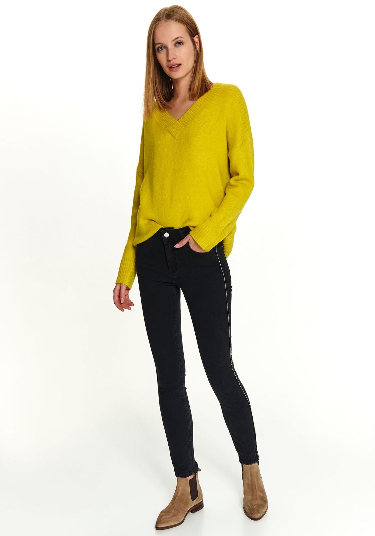 Pantaloni femei, TOP SECRET, SSP3382, Negru
