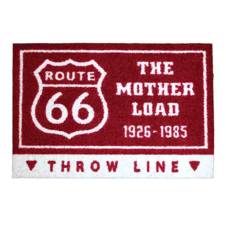 Covor linie de tragere darts Cameo Route 66, 40x60 cm, Rosu/Alb