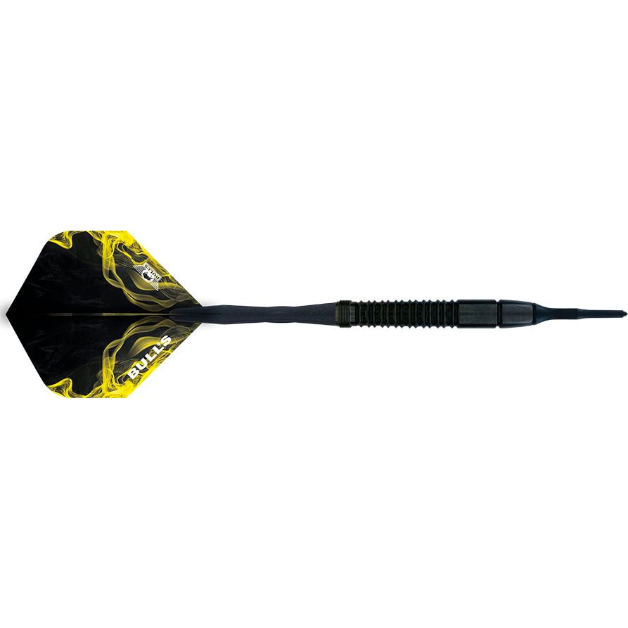 Sageti Bulls Darts, 80% Tungsten, 20g, 46 mm, Negru/Galben
