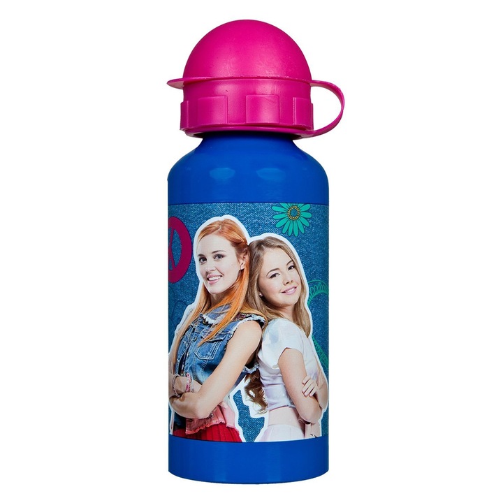 Gyermek kulacs Chippo Scooli 6274698 2-53, Maggie & Bianca, alumínium, Űrtartalom 400ml, 18 x 7 cm