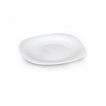 Set 6 farfurii albe opal patrate,desert,Luminarc,19cm Set 6 farfurii albe opal patrate,desert,Luminarc,19cm