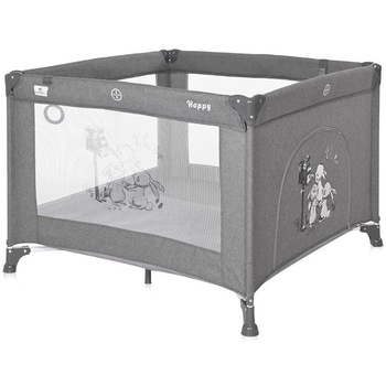 Tarc de joaca Lorelli Happy Game Zone Grey Rabbits, Gri Tarc de joaca Lorelli Happy Game Zone Grey Rabbits, Gri