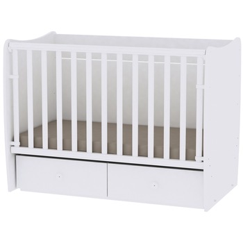 Patut balansoar Lorelli Matrix White, 60 x 120 cm, transformabil, Alb Patut balansoar Lorelli Matrix White, 60 x 120 cm, transformabil, Alb