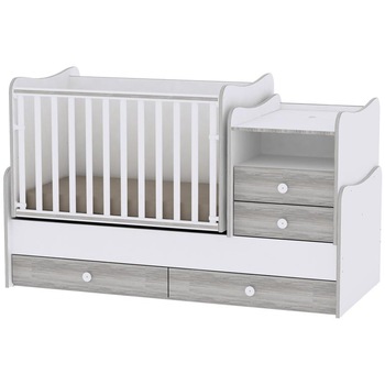 Mobilier transformabil Lorelli Combo, 72 x 172 cm, Alb/Gri Mobilier transformabil Lorelli Combo, 72 x 172 cm, Alb/Gri