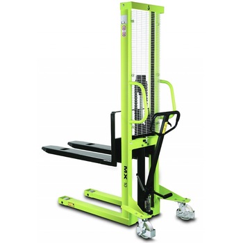 Transpalet de inaltime cu ridicare manuala tip MX1016, 1000kg, 1,6m (stacker) Transpalet de inaltime cu ridicare manuala tip MX1016, 1000kg, 1,6m (stacker)