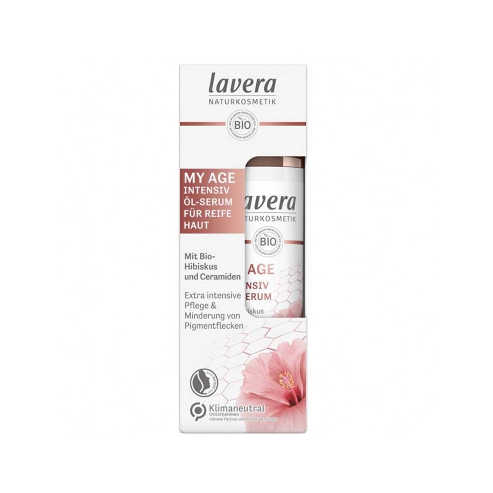 Ser uleios intensiv pentru ten matur cu hibiscus si ceramide MY AGE, LAVERA, 30 ml