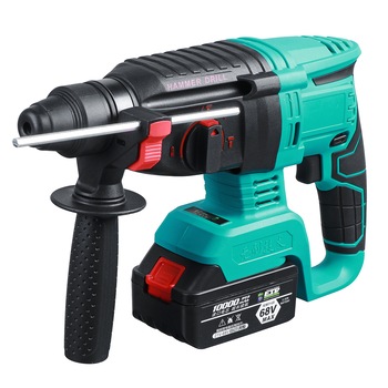 Ciocan electric fara perii, Insma, 220V, 4500 rpm, cu 2 baterii, verde Ciocan electric fara perii, Insma, 220V, 4500 rpm, cu 2 baterii, verde