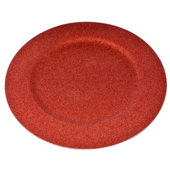 Tava rotunda plastic ,rosu,33cm Tava rotunda plastic ,rosu,33cm