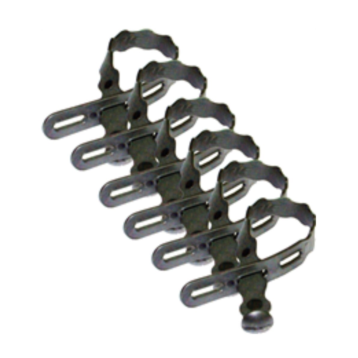 Set 6 bucati curele flexibile pentru echipamente scufundari BEAVER, Negru