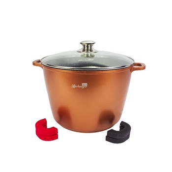 Oala marmorata cu capac Bachmayer, 2 manere silicon ,non stick , 10,5 litri, 28 cm Oala marmorata cu capac Bachmayer, 2 manere silicon ,non stick , 10,5 litri, 28 cm