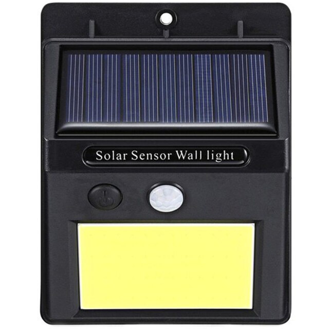 Соларна LED лампа с 40 светодиода и сензор за движение - eMAG.bg